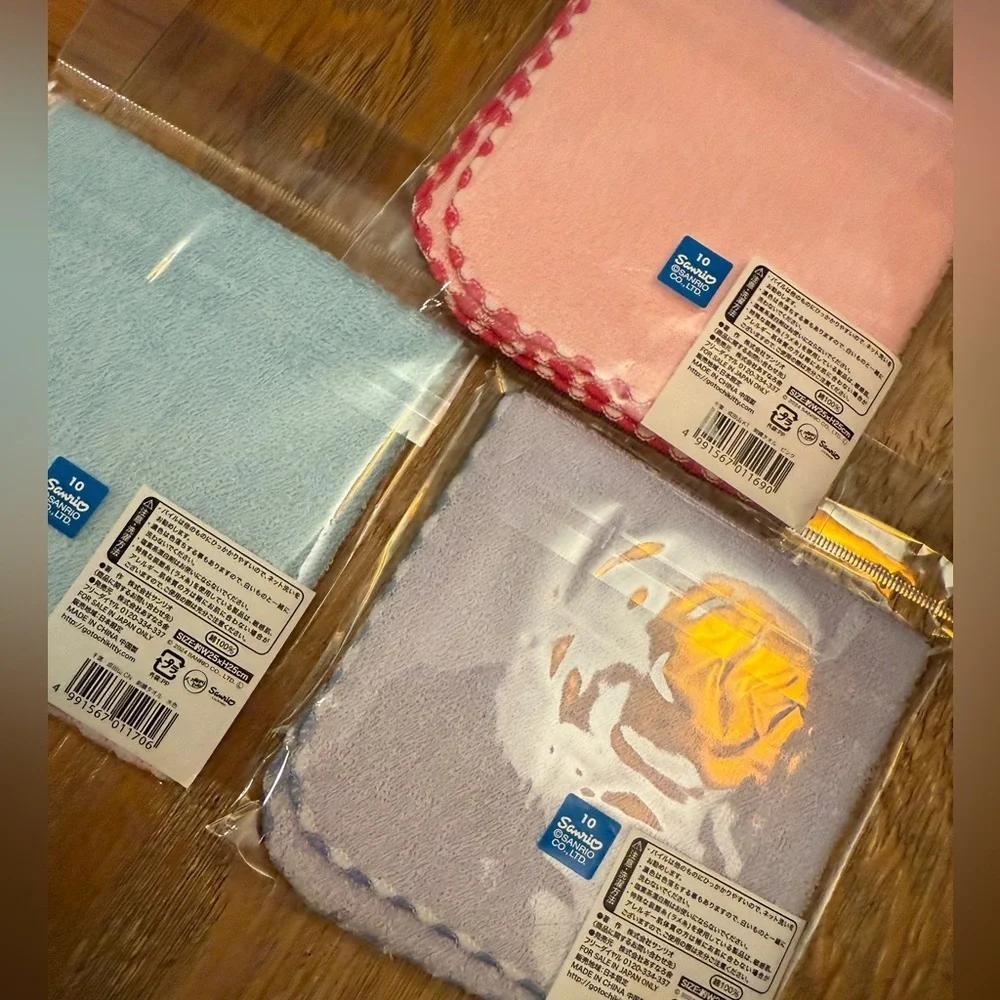 Hello Kitty Character Hand Towels/Washcloth Set Japan